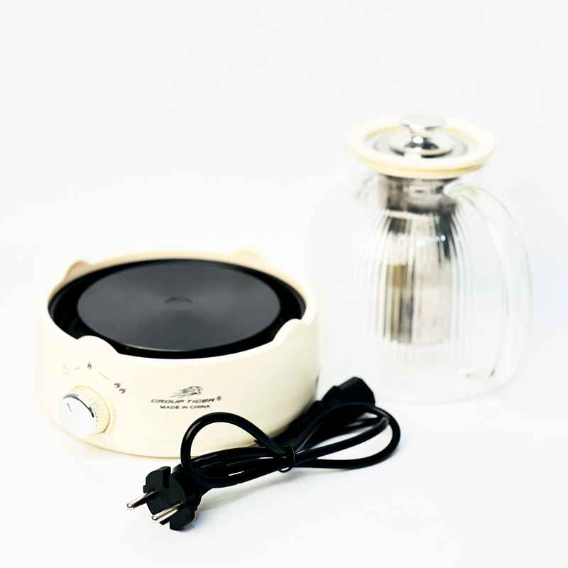 كاتيل بايركس شفاف مع مصفاة داخلية للشاي والاعشاب بسعة 2 لتر