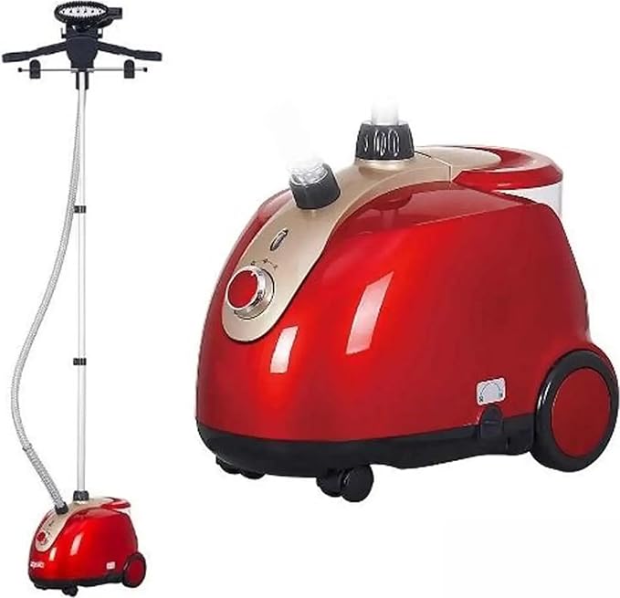 مكواة بخار عمودية بستاند وشماعة لكي الملابس بقدرة 1800 واط وسعة خزان 1.5 لتر