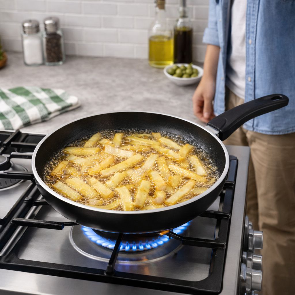 طاسة قلي تيفلون مقاومة للالتصاق - مقاس 22