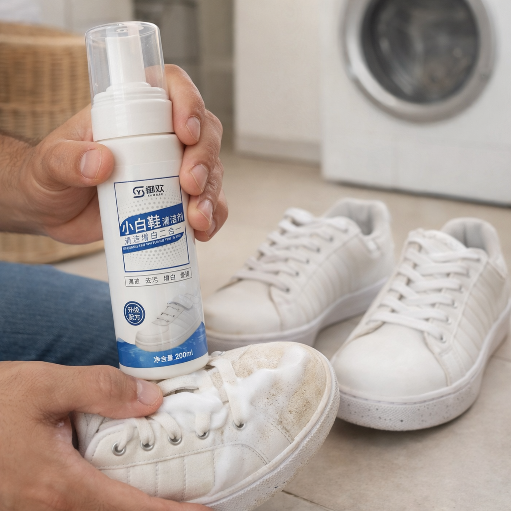 سبراي فوم لتنظيف وتلميع الأحذية البيضاء والأحذية الرياضية 200 ملي
