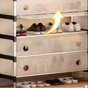 جزامة بـ 4 أرفف لتنظيم الاحذاية مع 8 هوكات لتعليق الشنط والكابات والشماسات