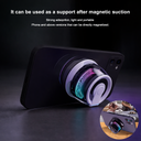 سبيكر لاسلكي مغناطيسي ميني مع اضاءة ار جي بي قابل للشحن بقوة 5 فولت