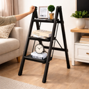 سلم قابل للطي 3 درجات يتحمل 150 كجم 80 سم