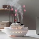 فواحة مضيئة علي شكل باخرة بخزان 300 ملي لتعطير المنزل ب 7 إضاءات مختلفة