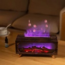 فواحة مضيئة علي شكل دفاية ثري دي بخزان 150 ملي لتعطير المنزل بريموت للتحكم