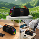 سبيكر لاسلكي مكبر للصوت مع إضاءة أر جي بي  بقوة 20 وات بطارية 3600 ملي امبير