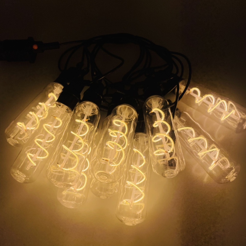 فرع نور 10 لمبات بطول 5 متر لتزيين الحدائق والأسطح