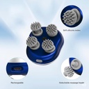 جهاز تدليك فروة الرأس بتصميم سلحفاة ب 4 مستويات لتحفيز نمو الشعر بالضوء الاحمر