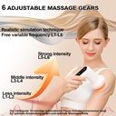 جهاز تدليك للسيلوليت بستة مستويات و 5 رؤوس تدليك قابلة للتبديل و 3 اوضاع للتشغيل بتقنية الثري دي