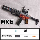 مسدس كرات جل MK6 كهربائي بإضاءة LED وتأثير دخان وسكوب وبطارية قابلة لإعادة الشحن