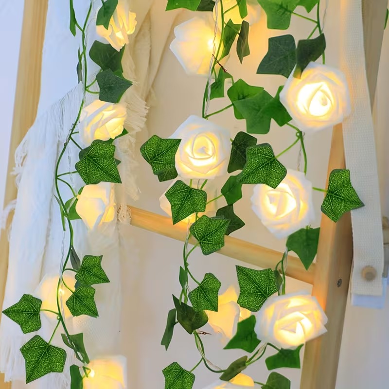 فرع شجر وورد مضي 30 وردة ليد بطول 4 متر بإضاءة وورم