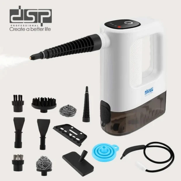 جهاز تنظيف بالبخار DSP KD2100 متعدد الاستخدامات 15 في 1 بقوة 1200 وات وضغط 3 بار