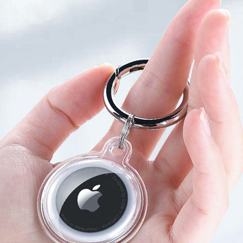 جراب حماية اير تاج بحلقة معدن مفاتيح المنزل والسياره والمحافظ والشنط