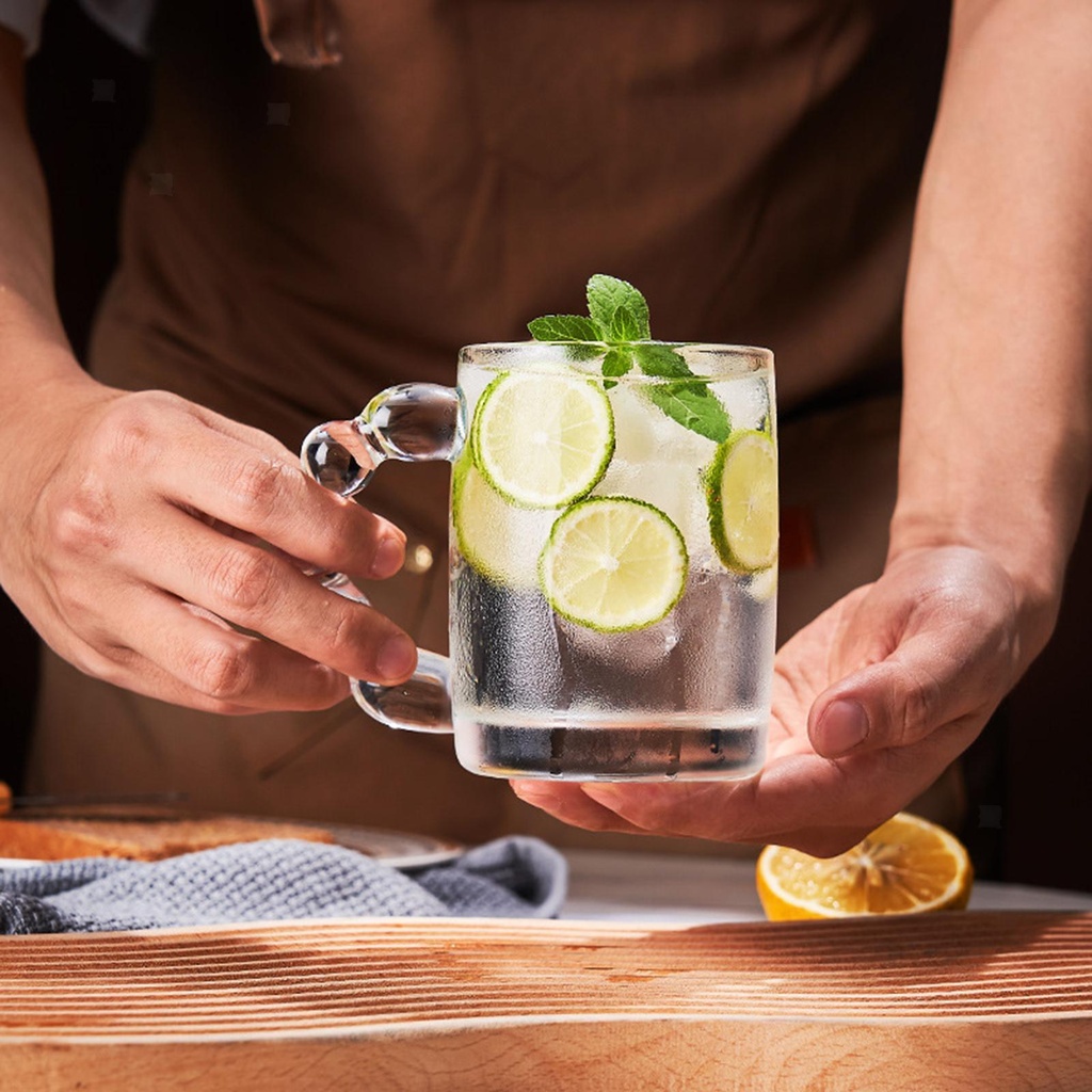 مج زجاج 300 ملي بيد بابلز لشرب وتقديم الشاي والنسكافيه والعصائر للضيوف بشكل شيك