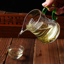 براد ميني زجاج بايركس بمصفاه للاعشاب والشاي بيد لسهولة الحمل 325 ملي