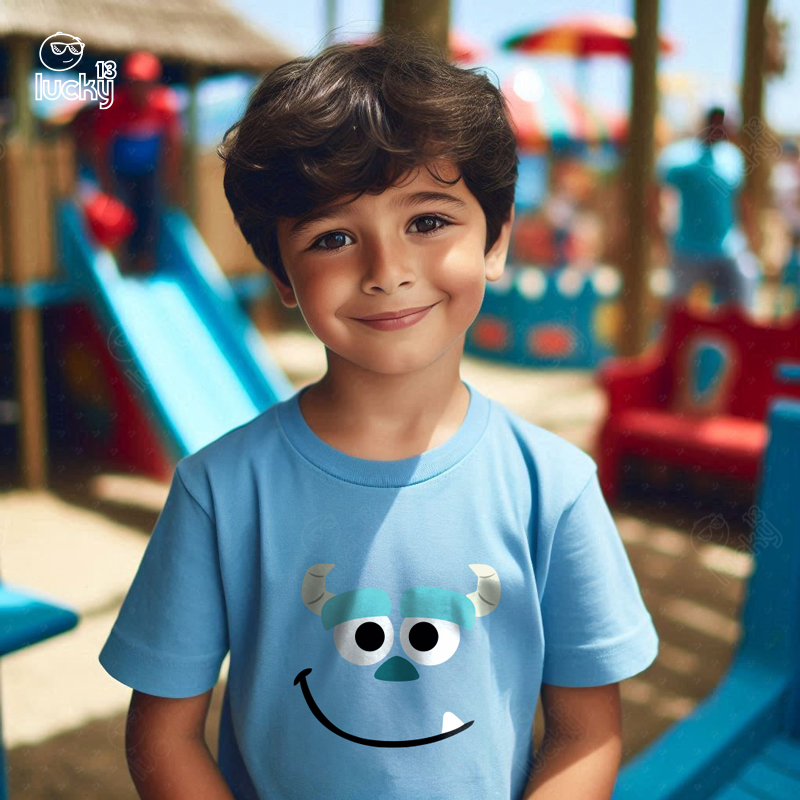 James Sullivan تيشيرت اطفال قطن باللون اللبني