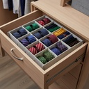 منظم شرابات وملابس داخلية 12 خانة قابل للفك والتركيب