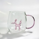 مج زجاج ثري دي  400 ملي مناسب لشرب العصائر والاتية