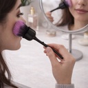 فرشة ميكاب شكل وردة مجسمة للبلاشر والبرونزر