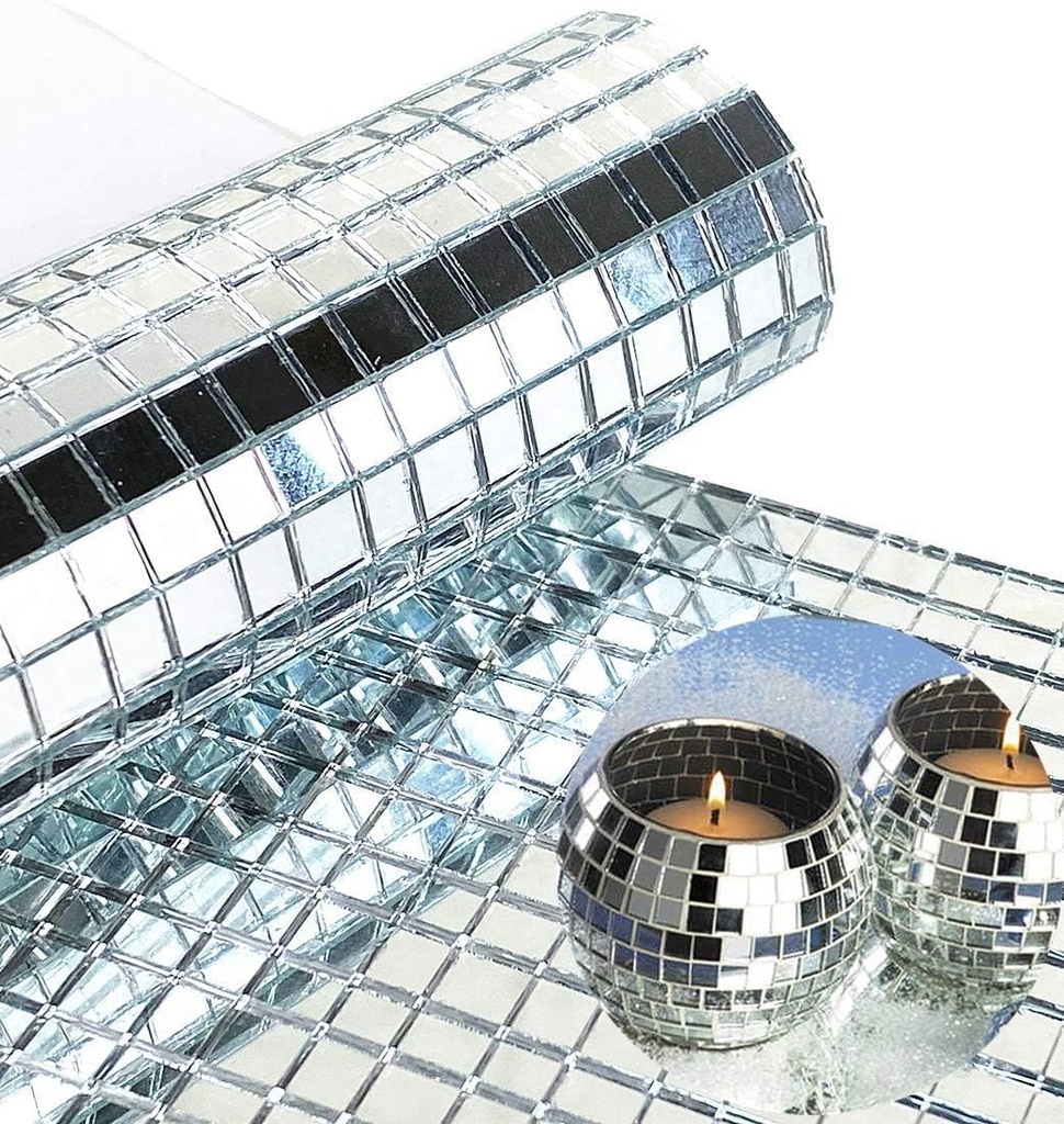 ورق حائط زجاج لاصق لتزيين الحوائط 20*20 سم