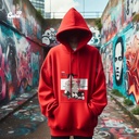 Monkey D. Luffy هودي اوفر سايز قطن