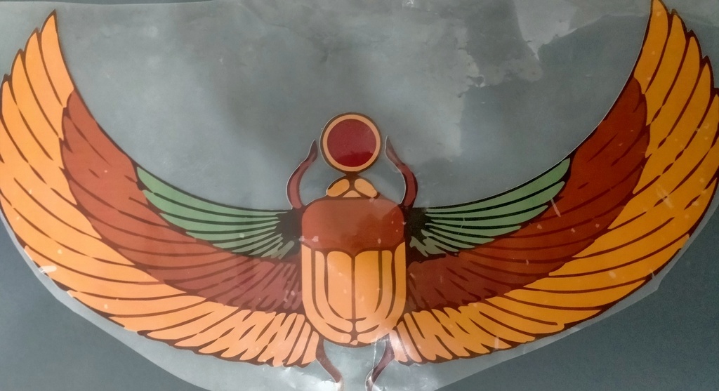 Pharaonic Scarab Print