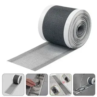 شريط شبكي لاصق قابل للقص لمنع انسداد البلاعات والبانيو - متر