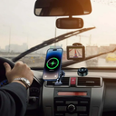 حامل موبايل مغناطيسي يعمل بقوة شفط قوية للتثبيت علي المرايات والاسطح الملساء