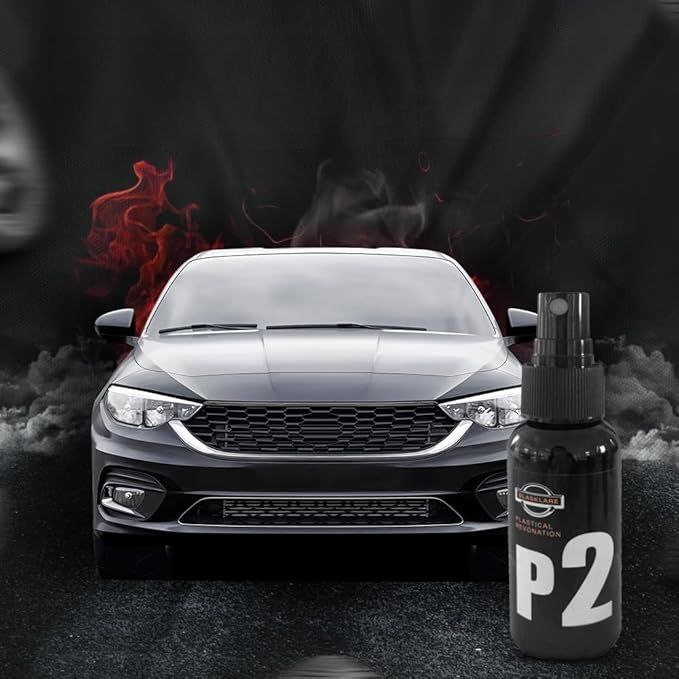 ملمع ومعالج الاجزاء البلاستيكية و الجلدية للسيارة P2سبراي