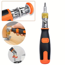 مفك براغي محمول 10 في 1 برأس قابلة للتعديل بزوايا 180 درجة