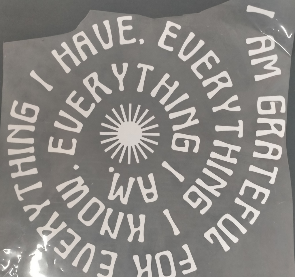 I Am Grateful For Everything I Have print