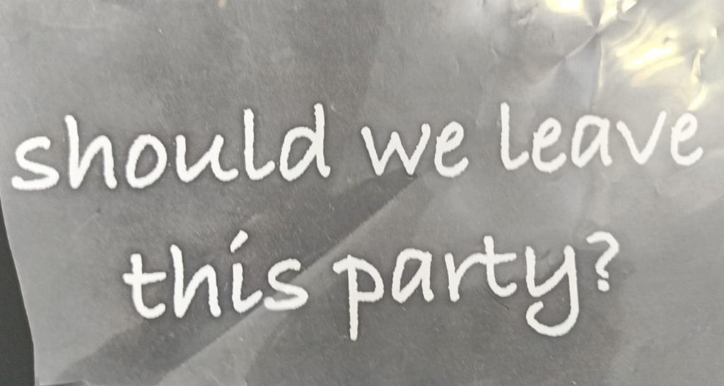 Should We Leave This Party ?  print