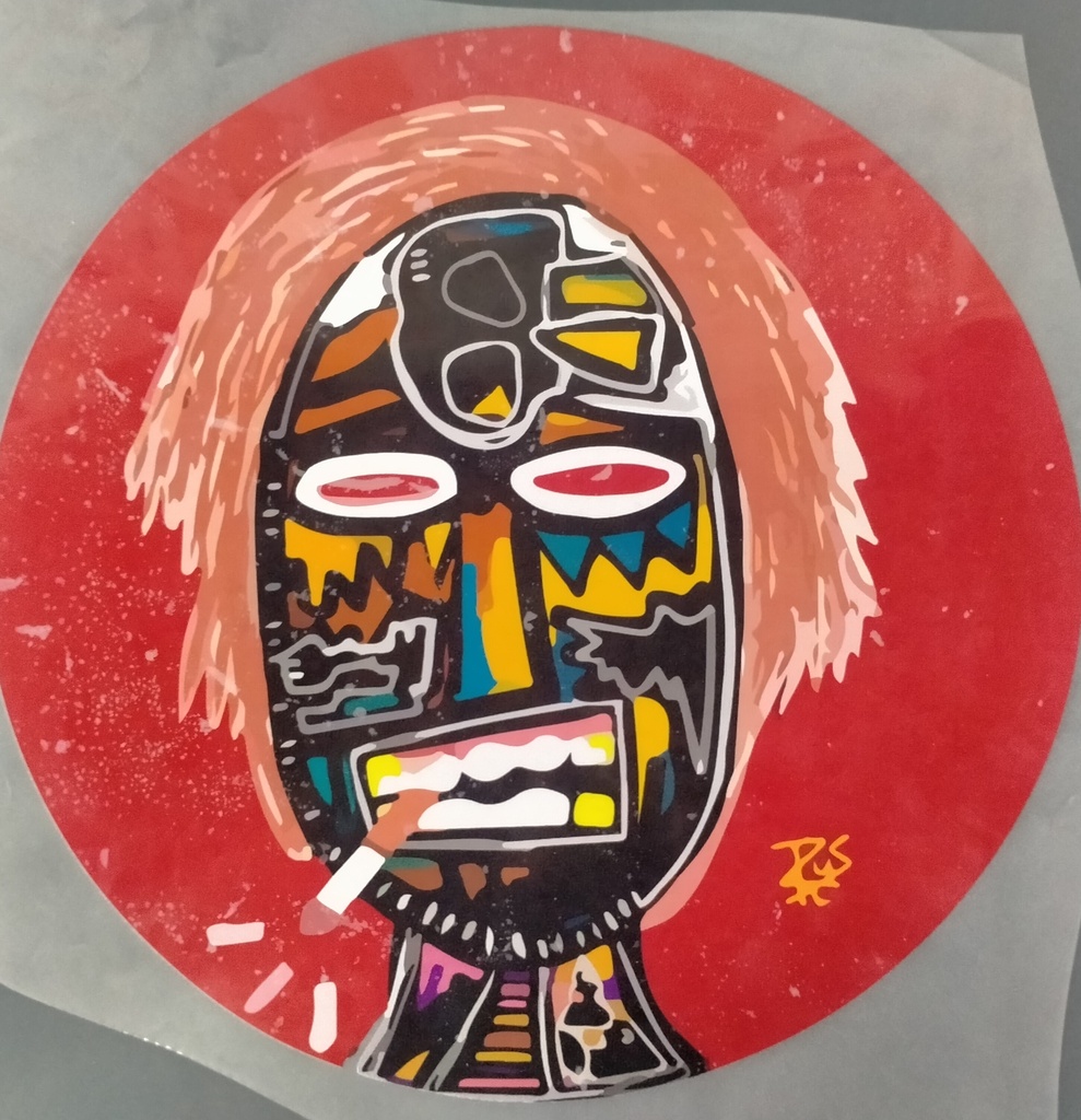 African Mask  print
