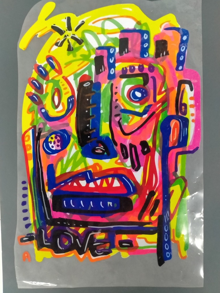 Love Face print