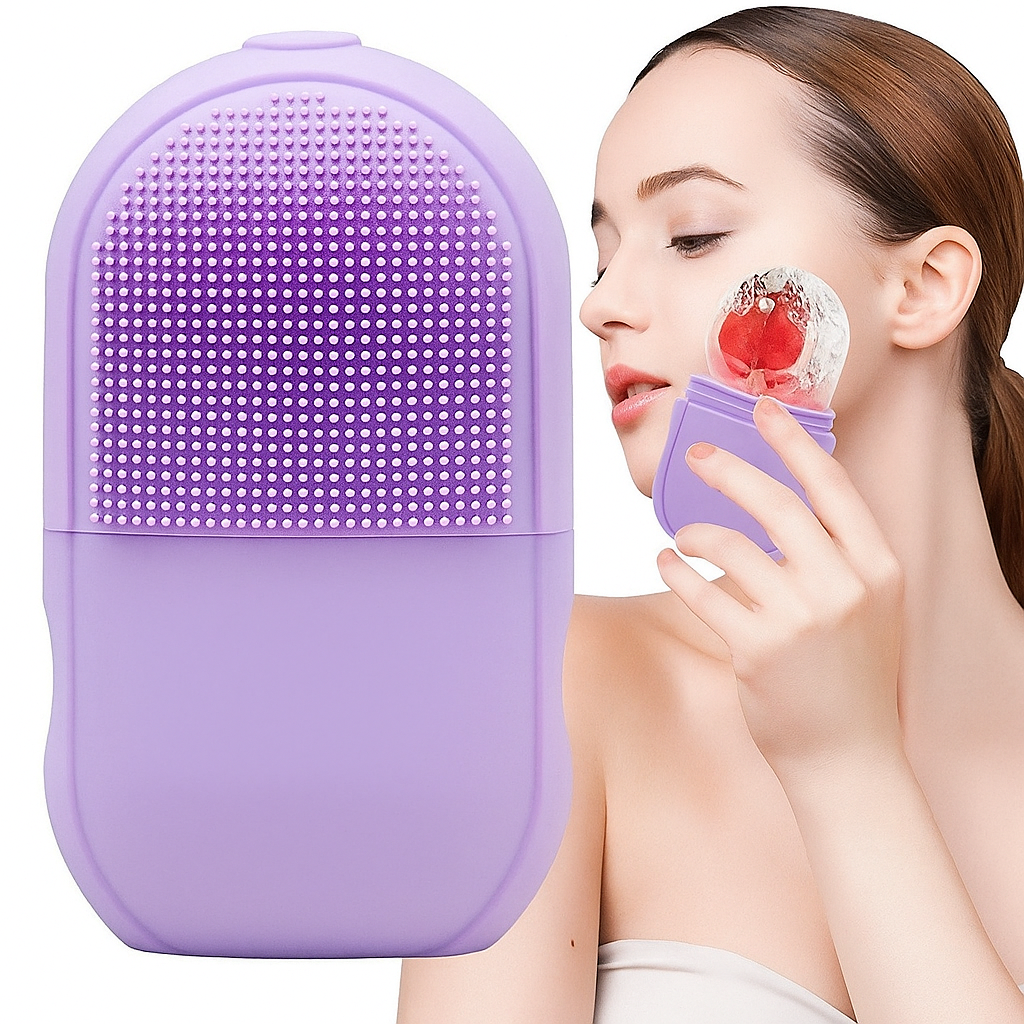 قالب ثلج سيليكون لتهدئة وتدليك البشرة قابل لإعادة الاستخدام