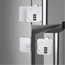 قفل امان لاصق برقم سري للدواليب والادراج والثلاجة لحماية الاطفال