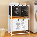 استاند غسيل 2 دور مقسم الي 3 باسكت لحمل وتخزين الملابس