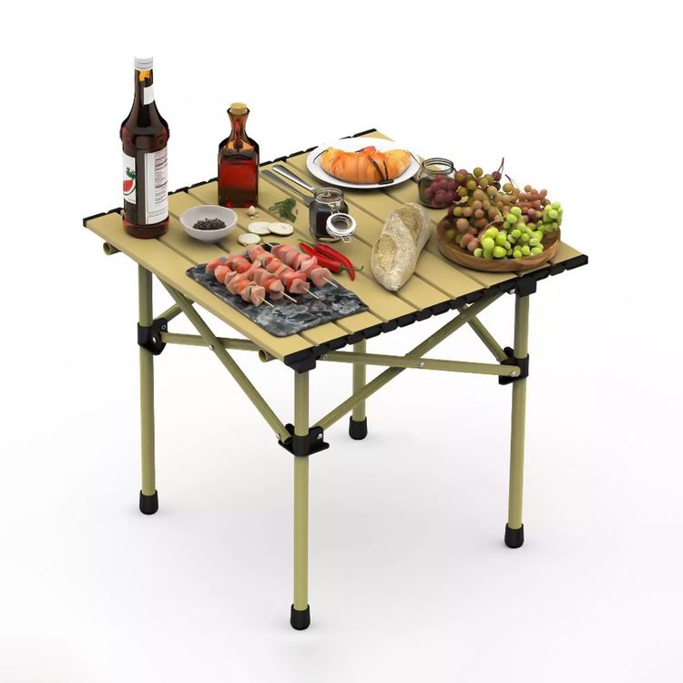 ترابيزة رحلات محمولة قابلة للطي مزودة بحقيبة لسهولة الحمل