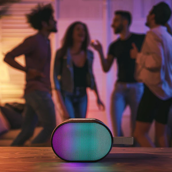 مكبر صوت ساوند كور انكر بايرو ميني مضيئ يعمل بالبلوتوث و يو اس بي للشحن