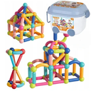 صندوق مكعبات مغناطيسية ثلاثية الابعاد _ 128 قطعة