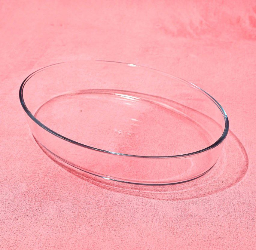 طاجن زجاج بايركس بيضاوي  - مقاس 26 سم