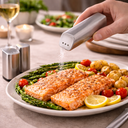 ملاحة توابل استانلس ستيل تركي للملح والفلفل مستطيلة الشكل