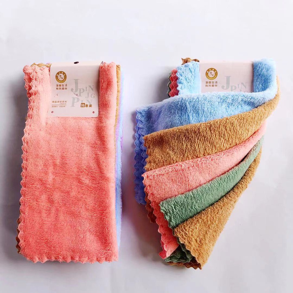 فوطة تنشيف يد مايكروفيبر ناعمة للمطبخ والحمام 4 قطع