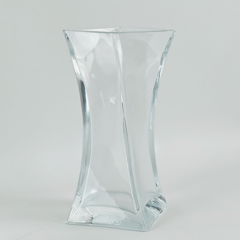 فازة زجاج شفاف مقاس 25 * 12 سم لترتيب الزهور وتغير الديكور