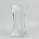 فازة زجاج شفاف مقاس 25 * 12 سم لترتيب الزهور وتغير الديكور