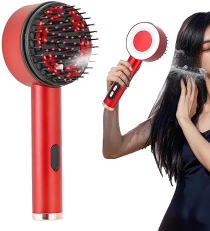 فرشة تدليك كهربائية لتحفيز نمو الشعر بالضوء الاحمر مع 9 سرعات_ يو اس بي للشحن