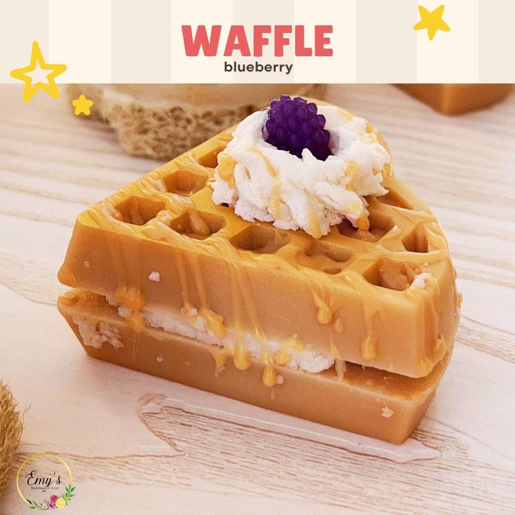 صابونة علي شكل وافل بالتوت وزبدة الكاكاو _ 108 جرام