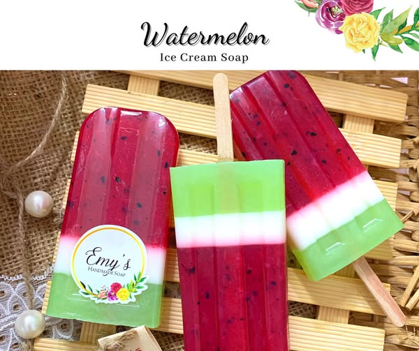 صابونة ايس كريم برائحة البطيخ – 90 جرام