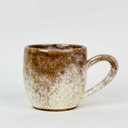 مج فخار عسلي مموه للشاي والقهوة والمشروبات الساخنة