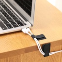 عرض 4 سكوتش مجمع ومنظم للأسلاك والكابلات بلزق دبل فيس للتثبيت علي الحائط والمكتب